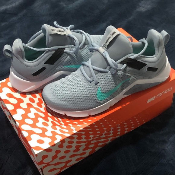 Nike Shoes - NEW Nike Legend Essential Sneaker Gray/Aqua size 7